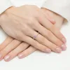 Złoty pierścionek z tanzanitem 0,15ct i brylantami 0,05ct W0288