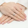 Pierścionek z białego złota z topazem 0,15ct i brylantami 0,05ct W0288