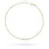 Złota bransoletka z brylantami 0,13ct B0003
