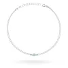 Złota bransoletka z topazem 0,15ct i brylantami 0,029ct B0005