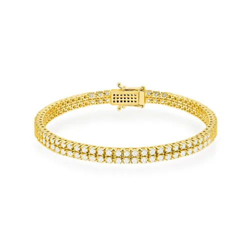 Złota bransoletka z diamentami laboratoryjnymi 2,96ct B0034