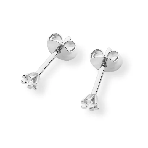 Złote kolczyki z brylantami 0,02ct K0029