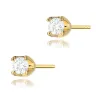 Złote kolczyki z brylantami 0,16ct K0034