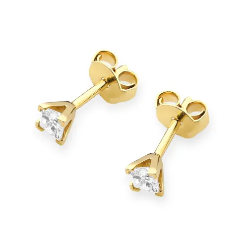 Złote kolczyki z brylantami 0,30ct K0037