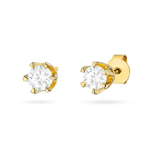Złote kolczyki z diamentami laboratoryjnymi 0,60ct K0220