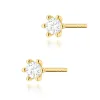Złote kolczyki z brylantami 0,16ct K0222