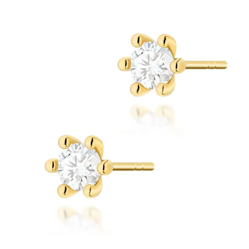 Złote kolczyki z brylantami 0,60ct K0222