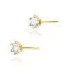Złote kolczyki z brylantami 0,16ct K0222
