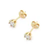 Złote kolczyki z brylantami 0,16ct K0222