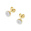 Złote kolczyki z brylantami 0,19ct K0401