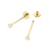 Złote kolczyki z brylantami 0,08ct K0501