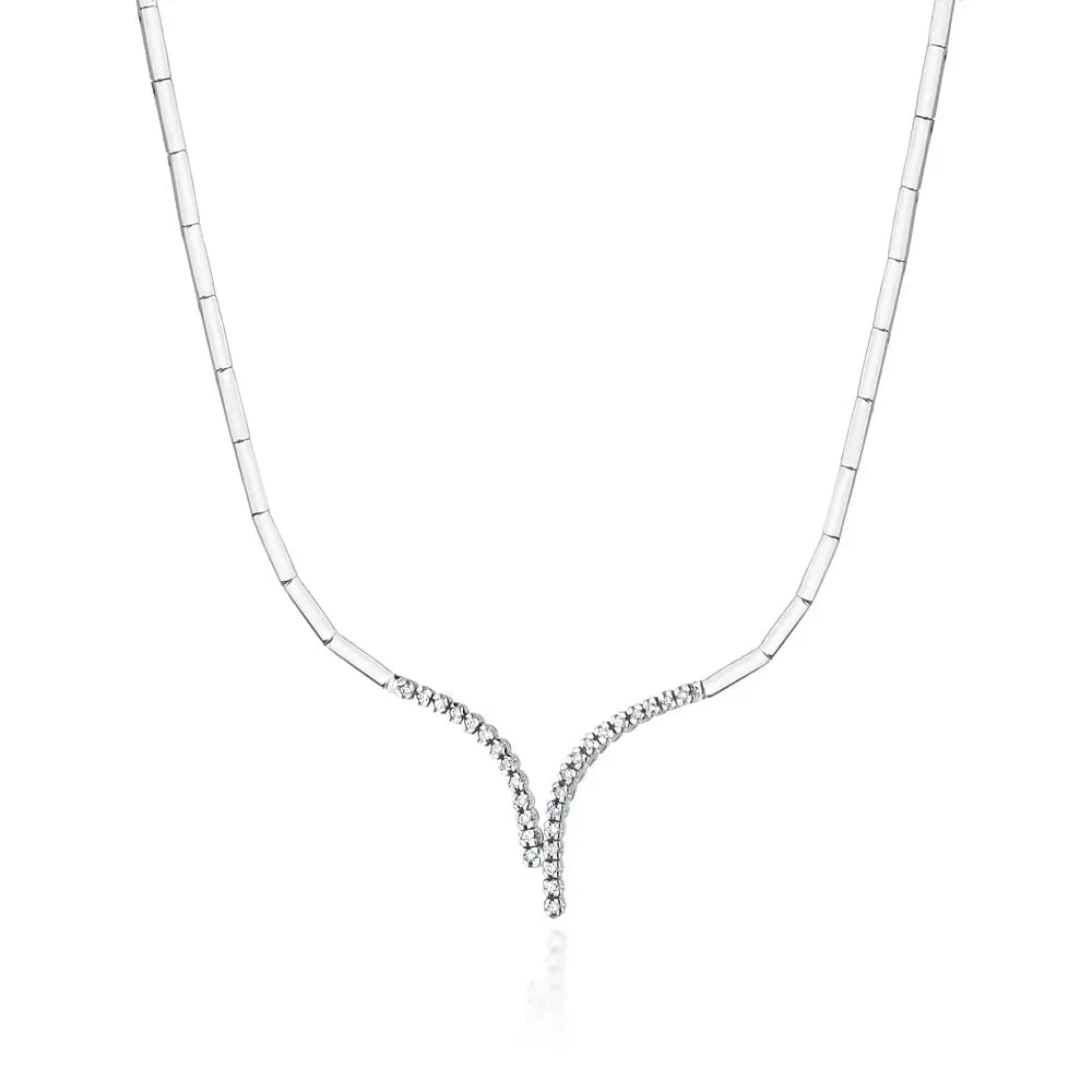 Złoty naszyjnik z brylantami 0,29ct N0071