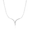 Naszyjnik z białego złota z brylantami 0,16ct N0073