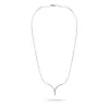Naszyjnik z białego złota z brylantami 0,16ct N0073