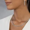 Złoty naszyjnik z diamentami laboratoryjnymi 6,90ct N0074