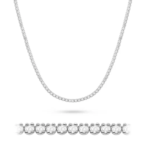 Złoty naszyjnik z diamentami laboratoryjnymi 6,90ct N0074