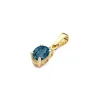 Złota zawieszka z topazem London Blue 0,50ct i brylantem 0,0145ct Z0001