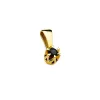 Złota zawieszka z czarnym diamentem 0,12ct Z0032
