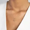 Złota zawieszka z diamentem laboratoryjnym 0,10ct Z0032