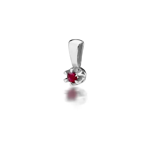 Złota zawieszka z rubinem 0,15ct Z0032