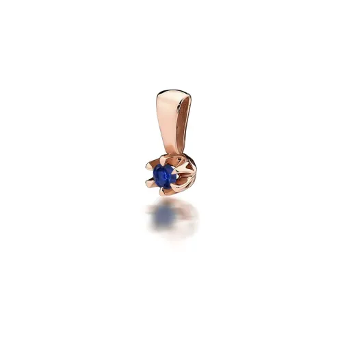 Złota zawieszka z szafirem 0,15ct Z0032