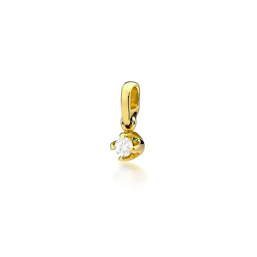 Złota zawieszka z brylantem 0,08ct Z0034