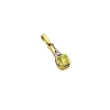 Złota zawieszka z oliwinem 1,00ct i brylantem 0,005ct Z0040