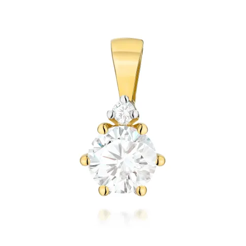 Złota zawieszka z diamentami laboratoryjnymi 0,5145ct Z0076