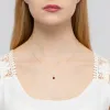 Złota zawieszka z rubinem 0,60ct i brylantem 0,015ct Z0076