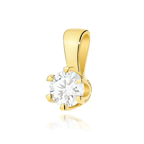 Złota zawieszka z brylantem 0,30ct Z0220