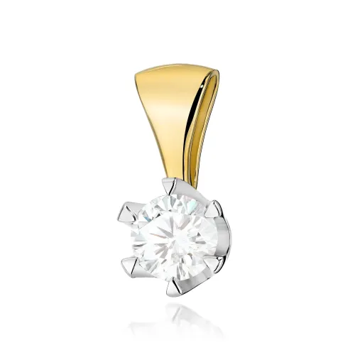 Złota zawieszka z brylantem 1,00ct Z0220