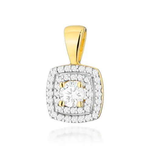 Złota zawieszka z brylantami 0,50ct Z0506