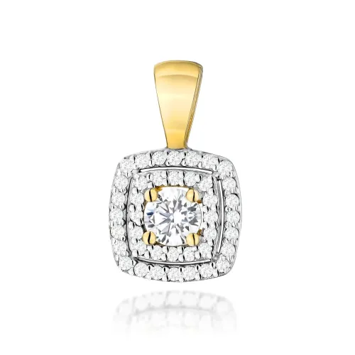 Złota zawieszka z diamentami laboratoryjnymi 0,50ct F/VS2