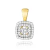 Złota zawieszka z diamentami laboratoryjnymi 0,50ct F/VS2