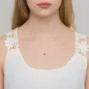 Złota zawieszka z koralem 0,65ct i brylantem 0,03ct Z0570