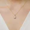 Złota zawieszka z morganitem 0,40ct i brylantami 0,08ct Z0574