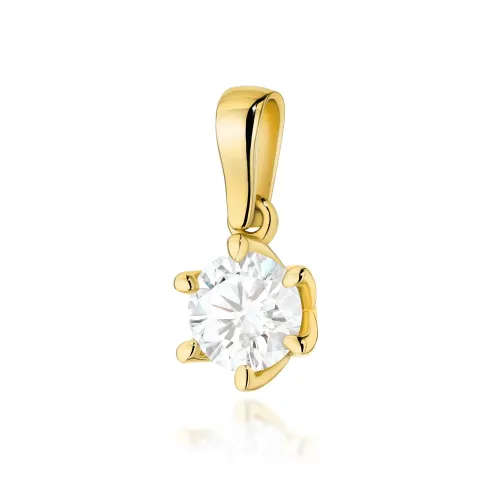 Złota zawieszka z brylantem 1,00ct Z0575