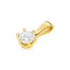 Złota zawieszka z diamentem laboratoryjnym 0,40ct Z0575