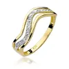 Złoty pierścionek z brylantami 0,06ct W0116