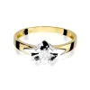 Złoty pierścionek z brylantem 0,25ct W0155