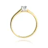 Złoty pierścionek z brylantem 0,08ct W0221