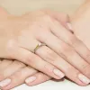 Złoty pierścionek z brylantem 0,12ct W0221
