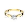 Zloty pierścionek z brylantem 0,23ct W0222B