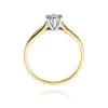 Złoty pierścionek z diamentem laboratoryjnym 0,25ct W0222B