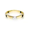Złoty pierścionek z brylantem 0,08ct W0223