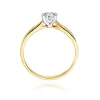 Złoty pierścionek z diamentem laboratoryjnym 0,25ct W0223B