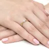 Złoty pierścionek z diamentem laboratoryjnym 0,25ct W0223B