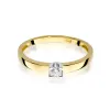 Złoty pierścionek z brylantem 0,08ct W0225