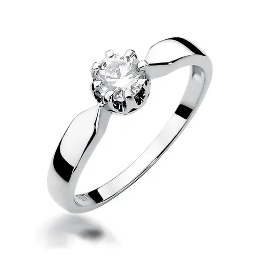 Złoty pierścionek z brylantem 0,50ct W0228