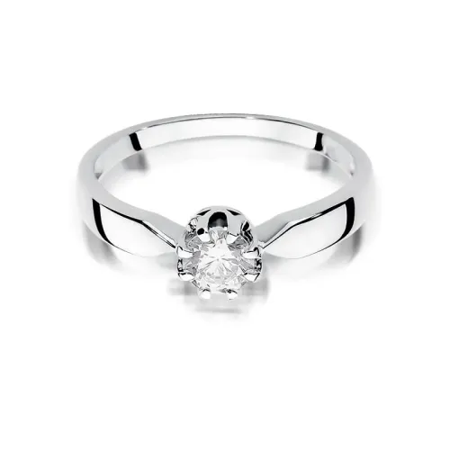 Złoty pierścionek z brylantem 0,50ct W0228